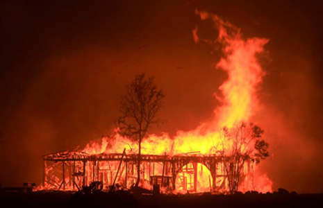 Santa Rosa Round Barn, After Fire